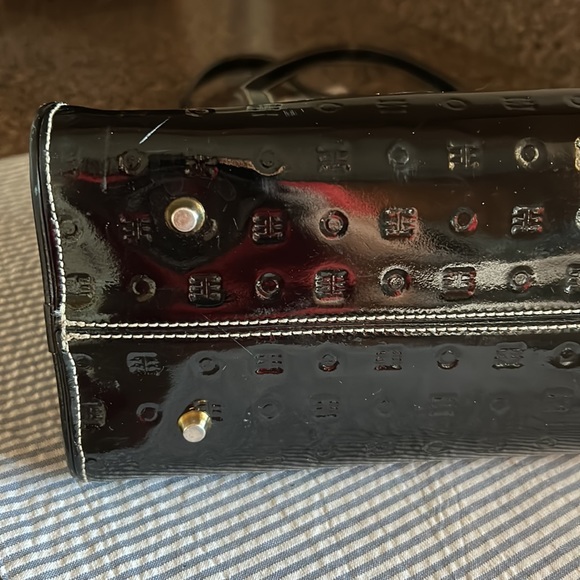“Arcadia” purse 👜 color black patten L.6 1/4 tall, length 12 in.,straps 12 in., - Picture 5 of 13